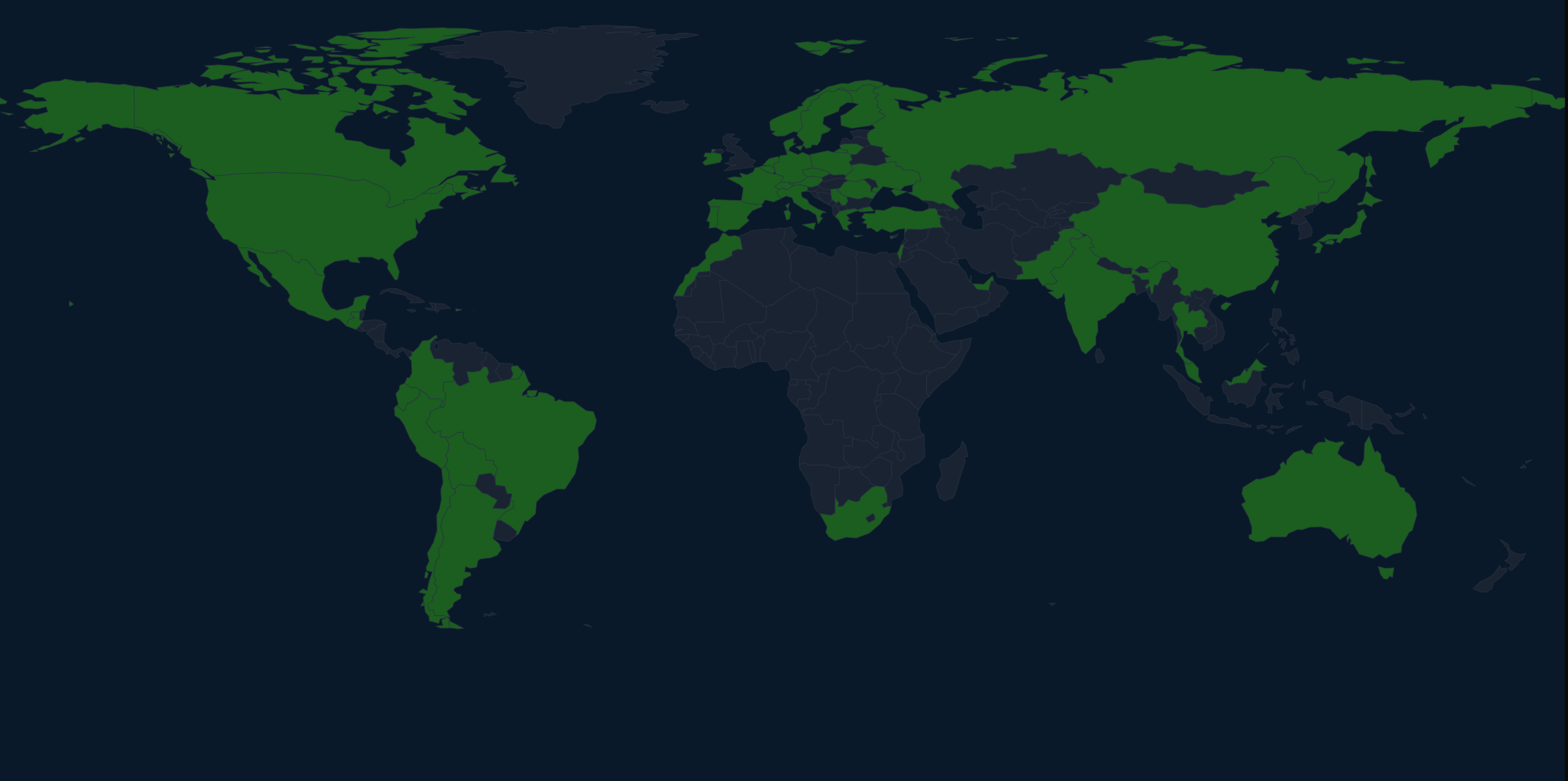 WFS Global Coverage Map